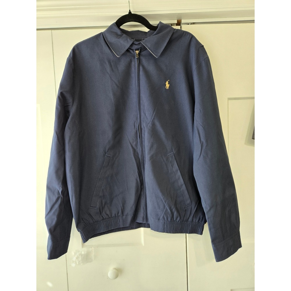 Polo Ralph Lauren Mens Navy Blue Bi-Swing Windbreaker Jacket Size M NEW